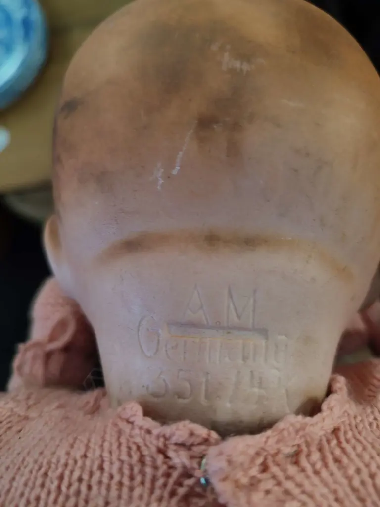 OLD PORCELAIN AND COMPOSITE DOLL ARMAND MARSEILE  450MM Image 1++