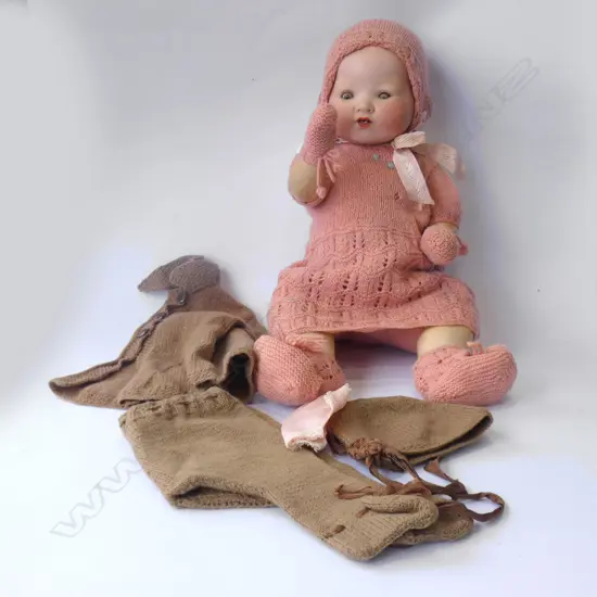 OLD PORCELAIN AND COMPOSITE DOLL ARMAND MARSEILE  450MM
