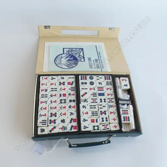 RETRO MAH JONG SET, CASED