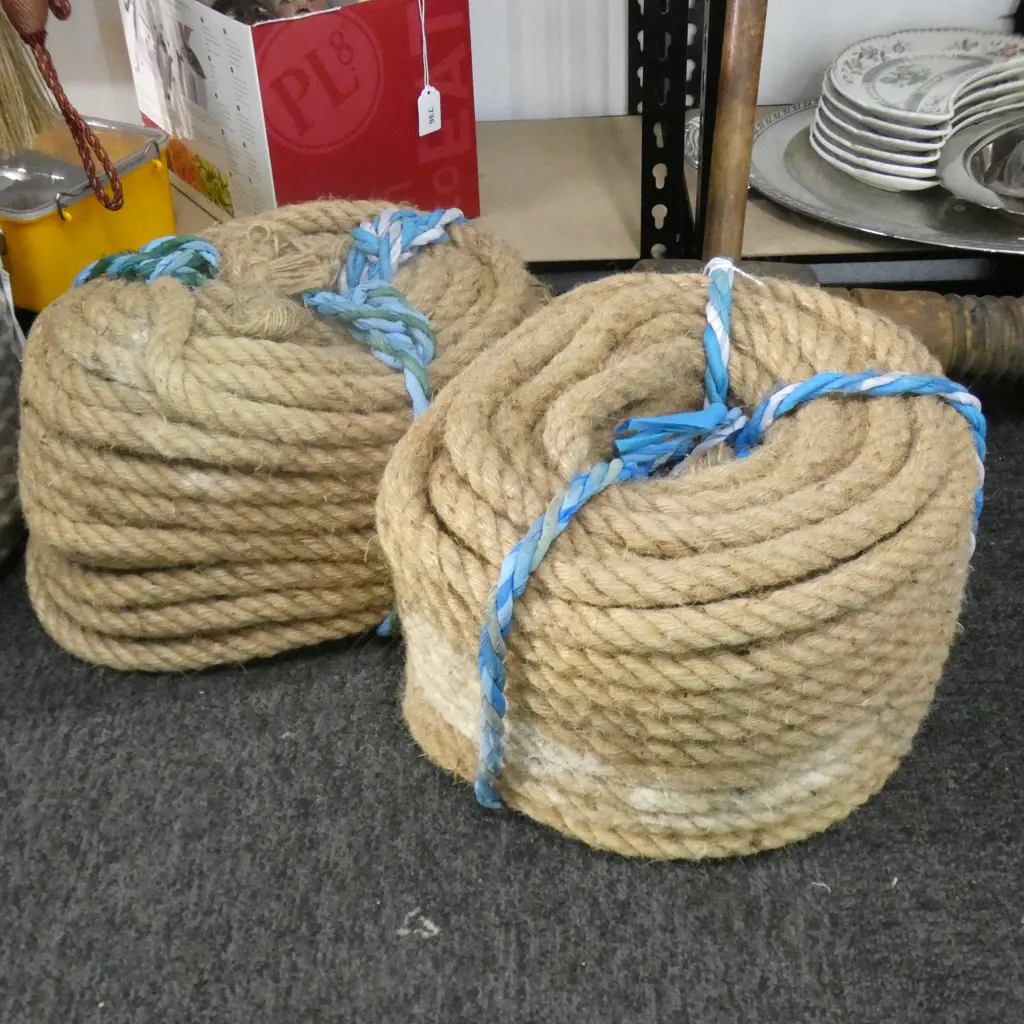 2 AS NEW OLD STOCK HANKS OF ROPE Image 1++