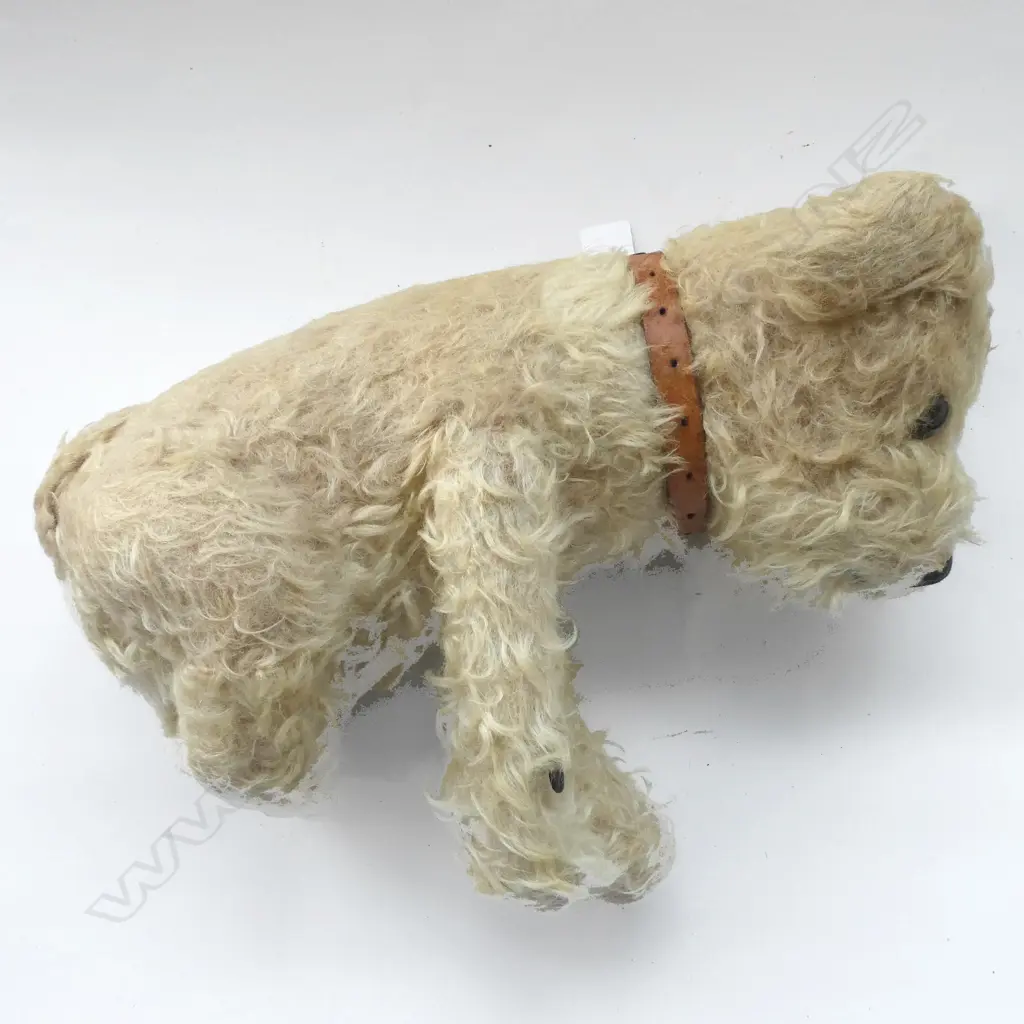OLD PLUSH STRAW FILLED TERRIER DOG 400MM Image 1++