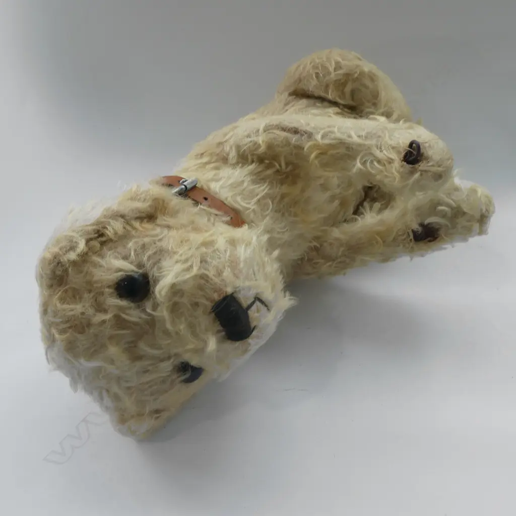 OLD PLUSH STRAW FILLED TERRIER DOG 400MM Image 1++