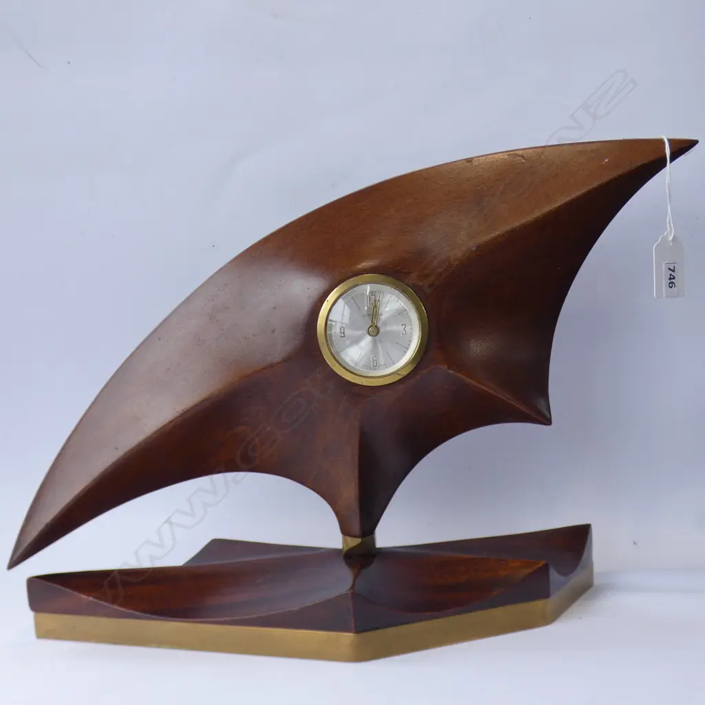 2 VINTAGE CLOCKS; MAHOGANY JUERGENS GERMANY W.400mm + SMITHS 165mm sq Image 1++