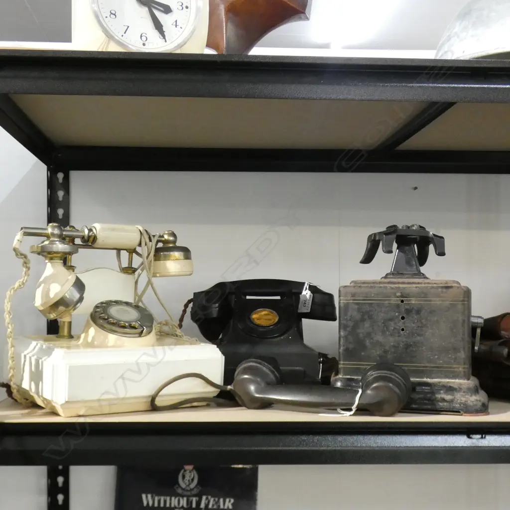 3 VINTAGE TELEPHONES A/F Image 1++