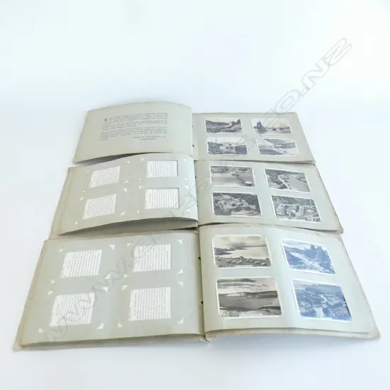 3 S/SERVICE CIGARETTE CARDS ALBUMS 144 CARDS SCOTLAND ETC  L 240 MM