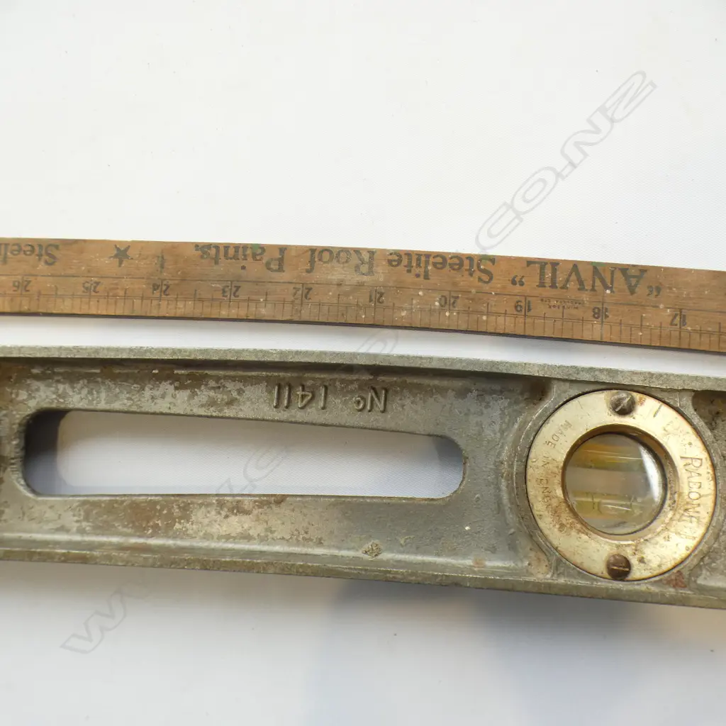 OLD LEVEL & SMITH & SON WOODEN 36" RULER  Image 1++