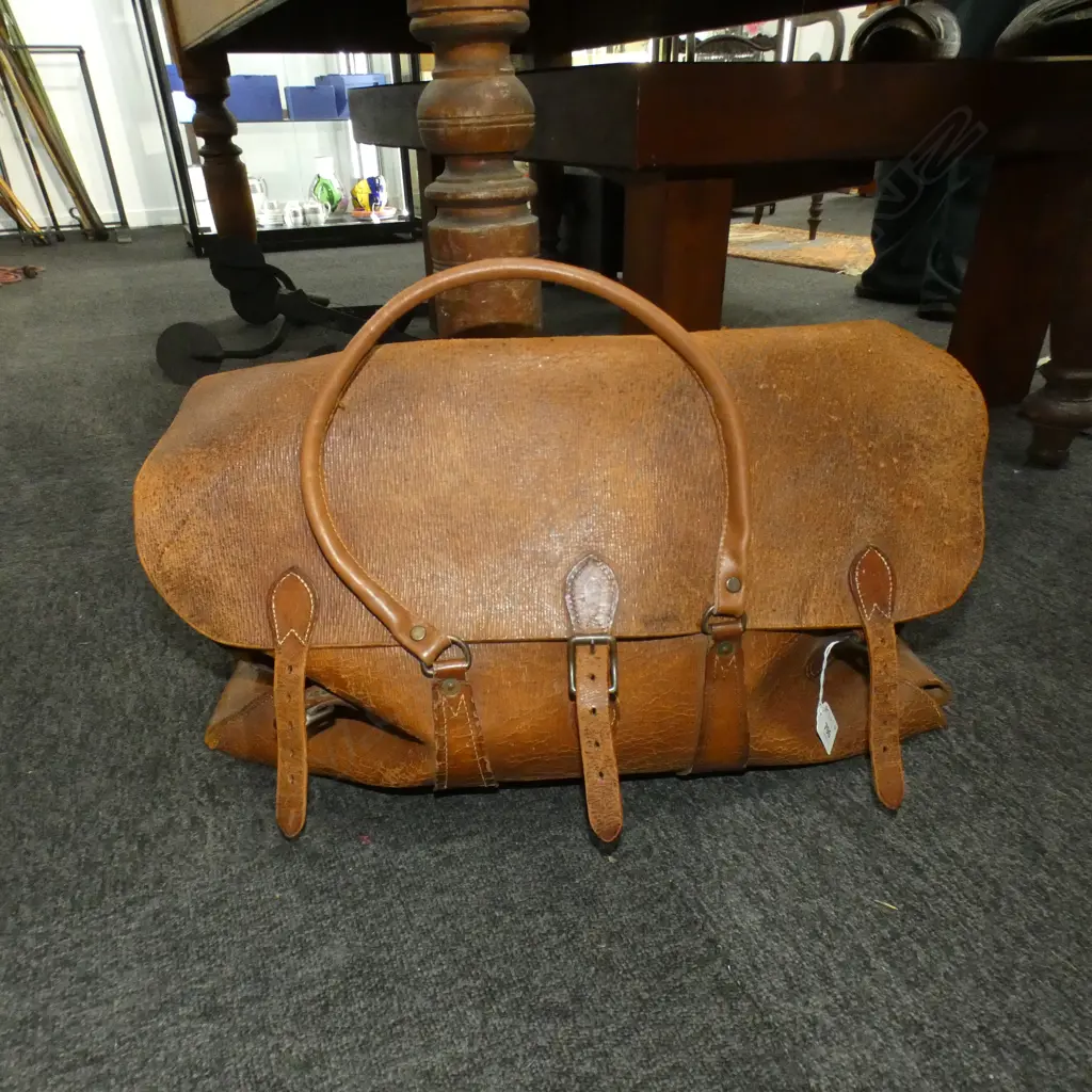 VINTAGE LEATHER BAG W.500mm Image 1++