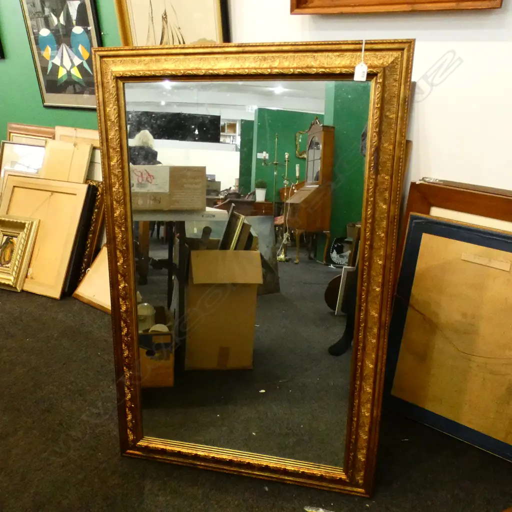 LARGE GILT FRAMED WALL MIRROR 1160 X 750MM Image 1++