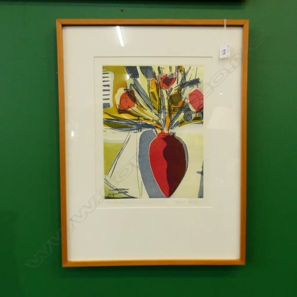 LTD ED PRINT 3/30 'FLOWERS FOR RODNEY' PRINT BY MERTHYR RUXTON  340 X 240MM Image 1++