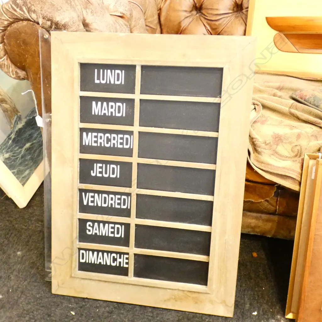 FRENCH DAILY CHALKBOARD 700x500mm Image 1++