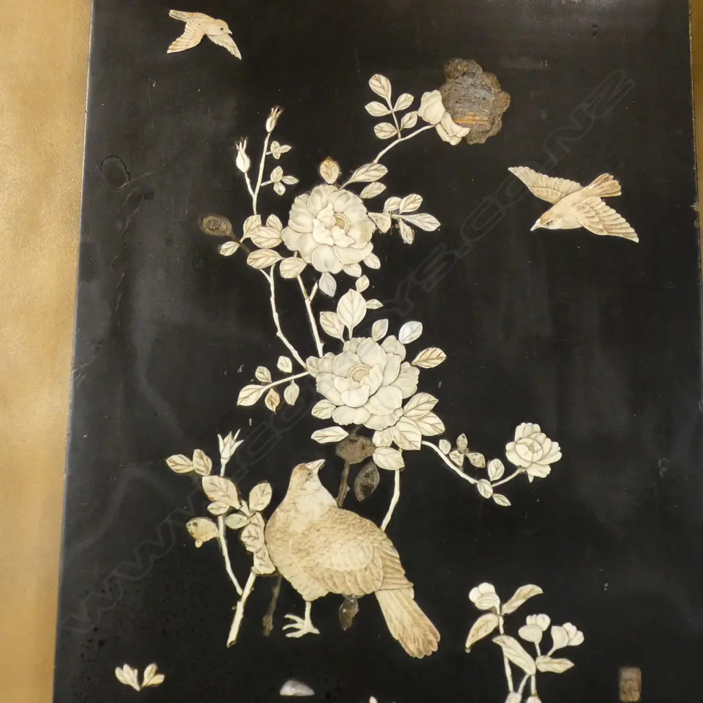 2 INLAID ORIENTAL PANELS AF 435x280mm Image 1++