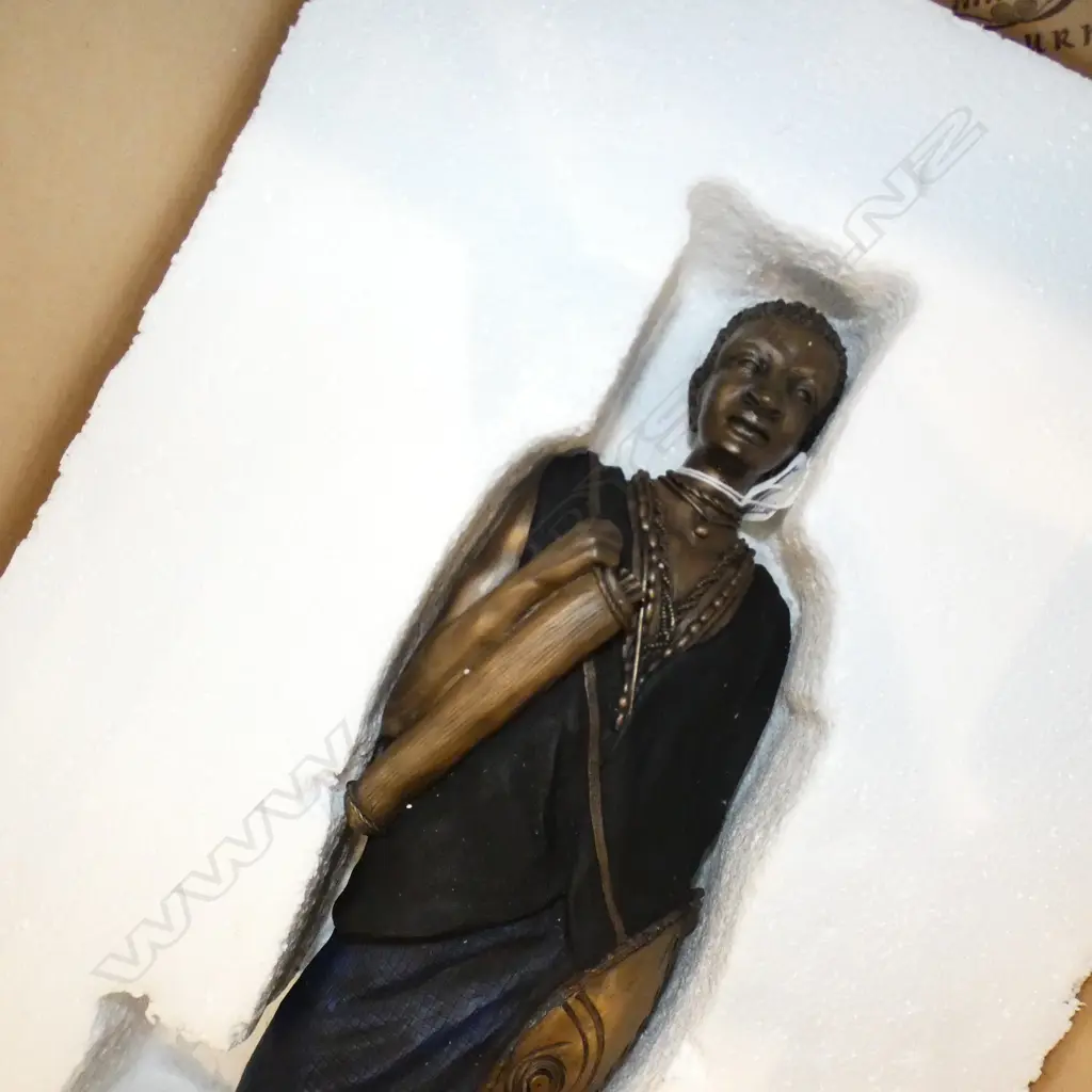 LTD. ED. 'SOUL JOURNEYS' RESIN MASAI FIGURE H.530mm, BOXED Image 1++