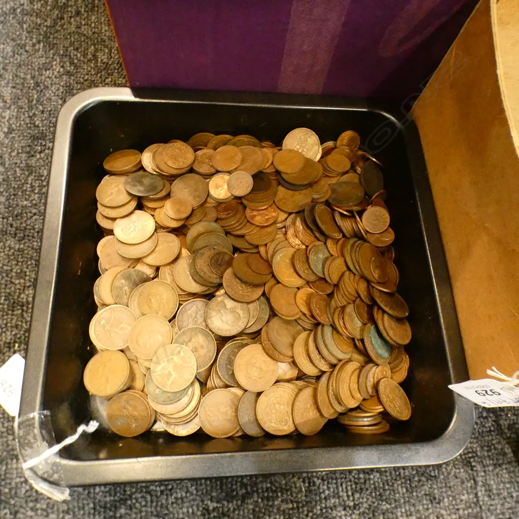 4 KG ASST. COPPER COINS; NZ HALF PENNIES ETC Image 1++