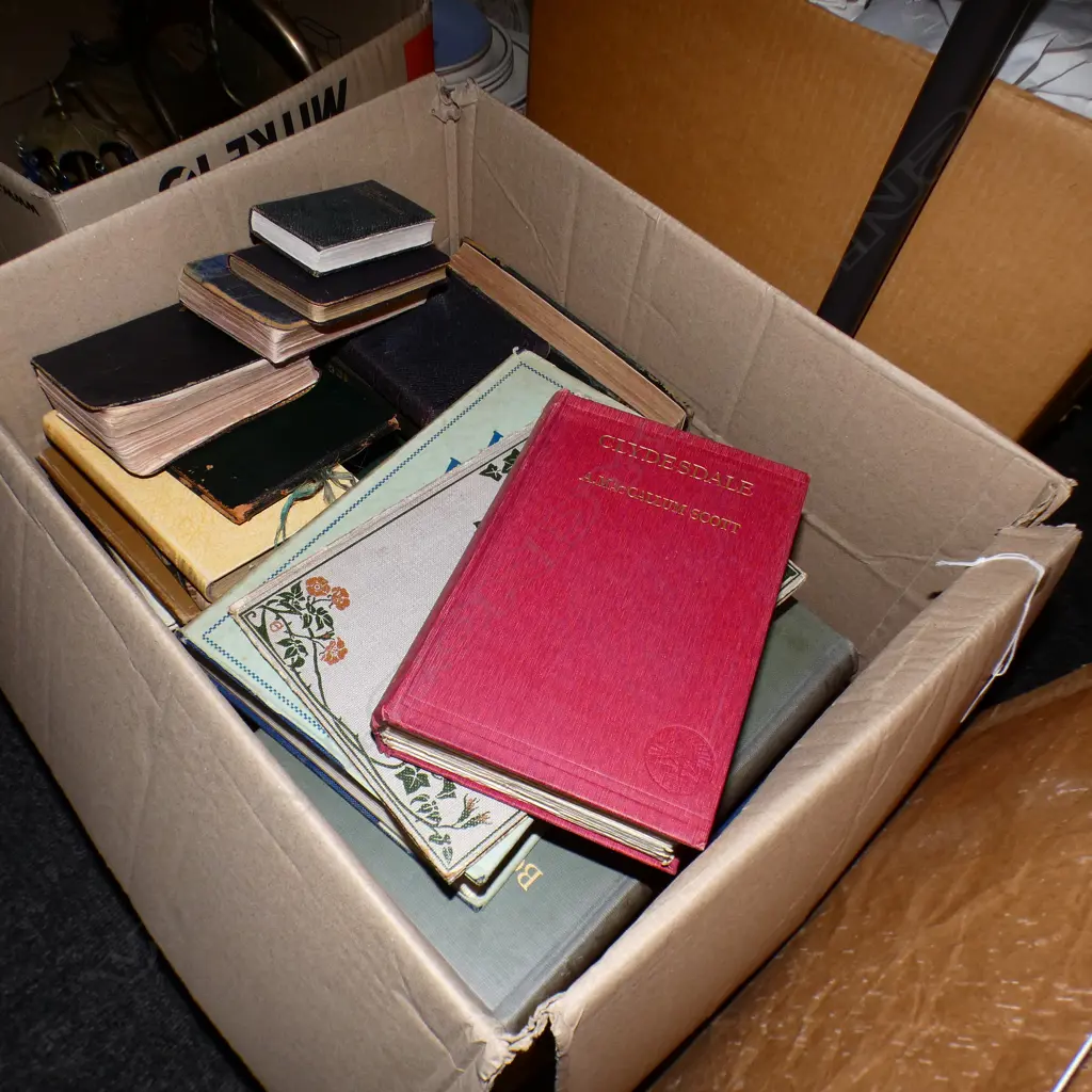 BOX LOT ASSORTED BOOKS Image 1++