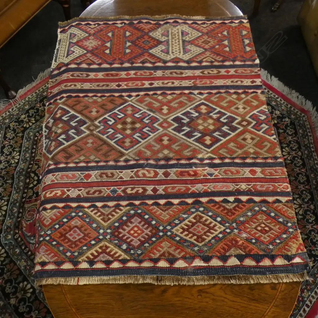 SMALL WOVEN KELIM RUG 650 X 840mm Image 1++