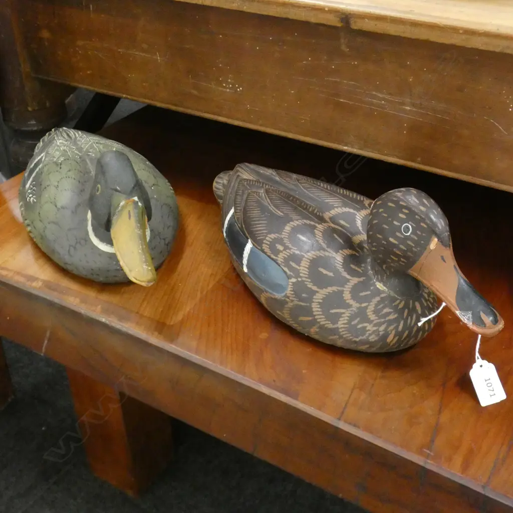 PR VINTAGE MALLARD DUCK DECOYS L.380mm Image 1++
