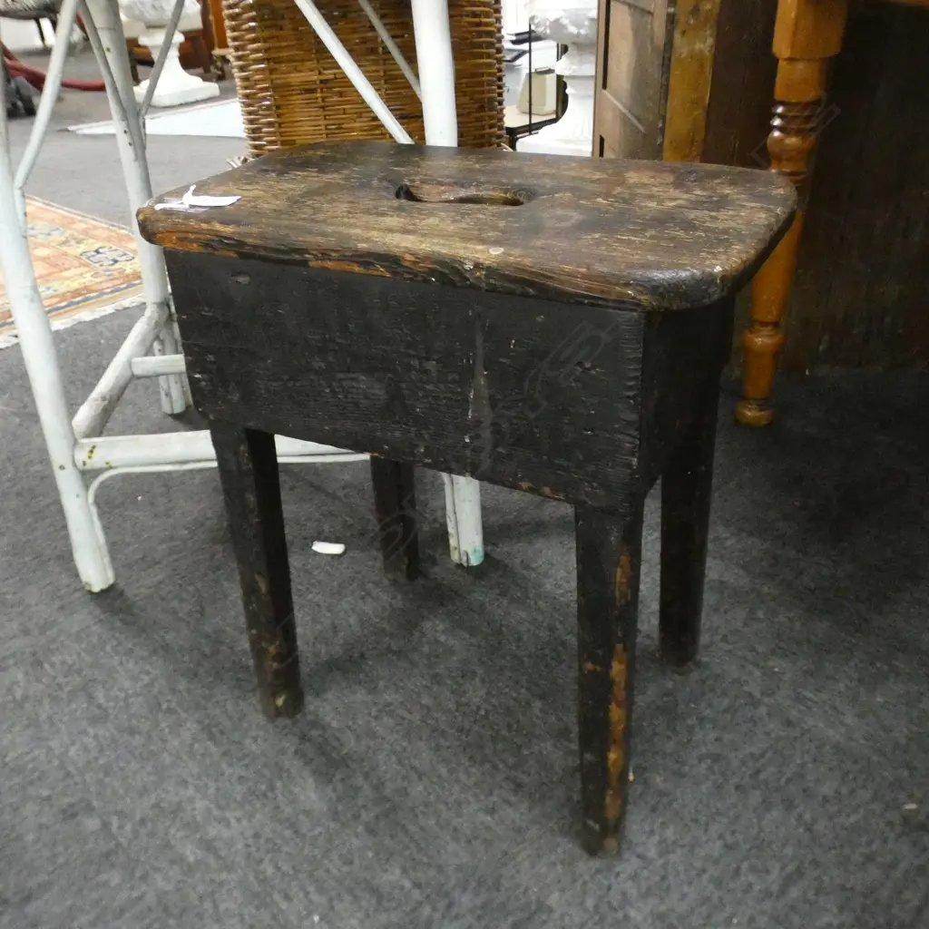 VINTAGE WOODEN KITCHEN TABLE 1010x735x760mm Image 1++