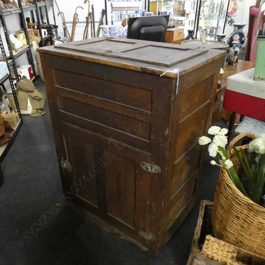 VINTAGE ICE BOX FRIDGE 760x500x1015mm AF Image 1++