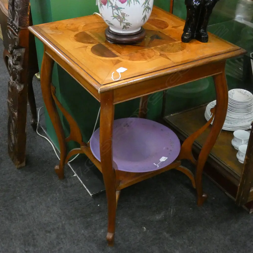 COLONIAL MIXED WOODS OCC. TABLE (REQUIRES ATTENTION) 590 x 590 x 770mm Image 1++