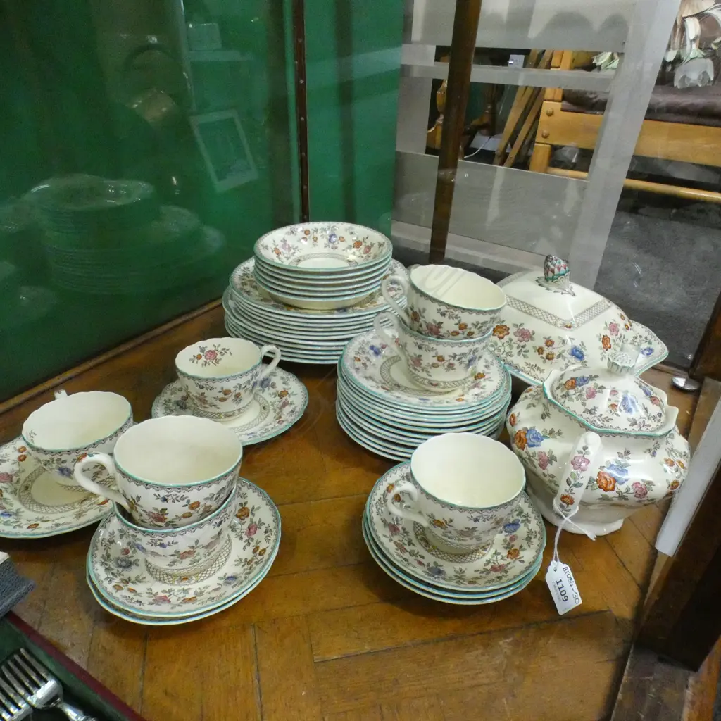SPODE COPELAND 'ROYAL JASMINE'  PART DINNER SRVCE (SOME A/F)... Image 1++