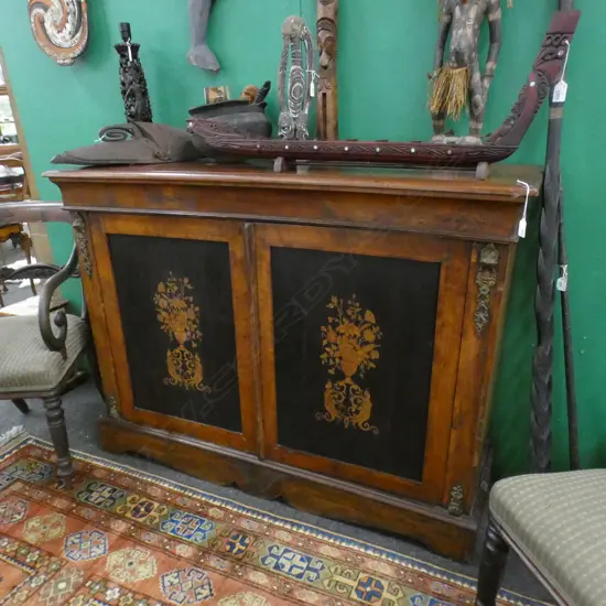 ANTIQUE INLAID SIDEBOARD... some faults