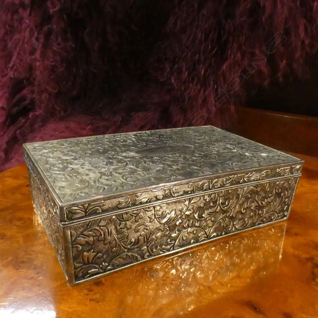 SILVER PLATED JEWELERY BOX Image 1++
