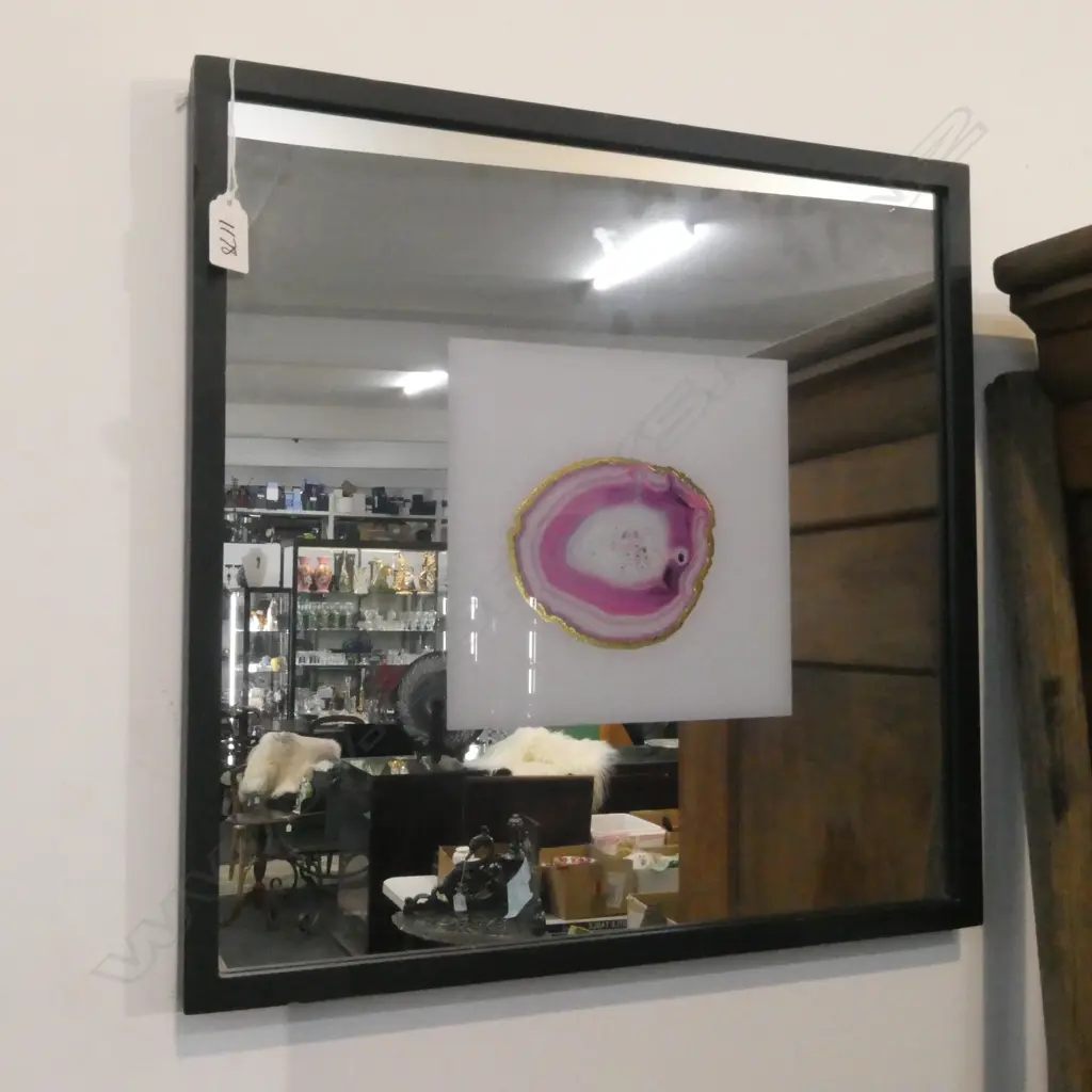 MIRROR w. PICTURE OF AGATE 420x420mm Image 1++