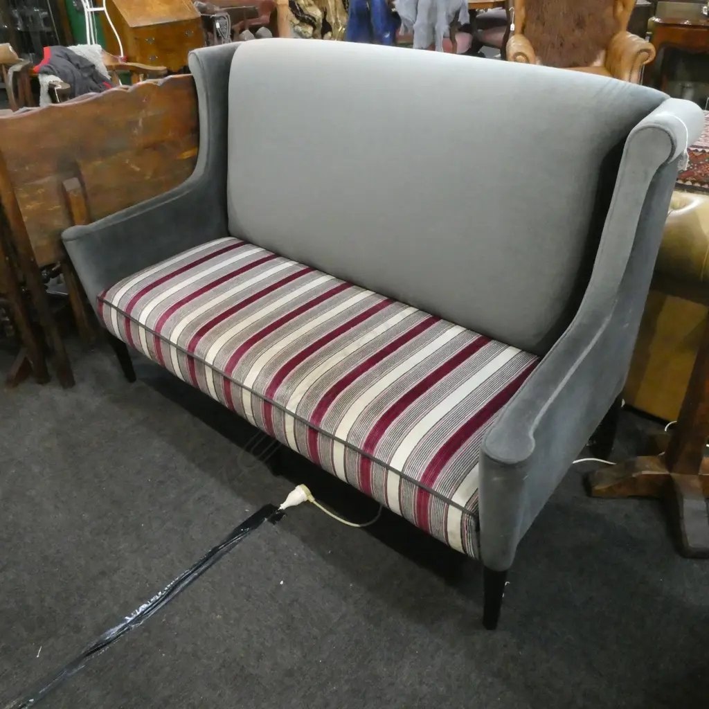 VELVET UPHOLSTERED SOFA W.1600mm Image 1++
