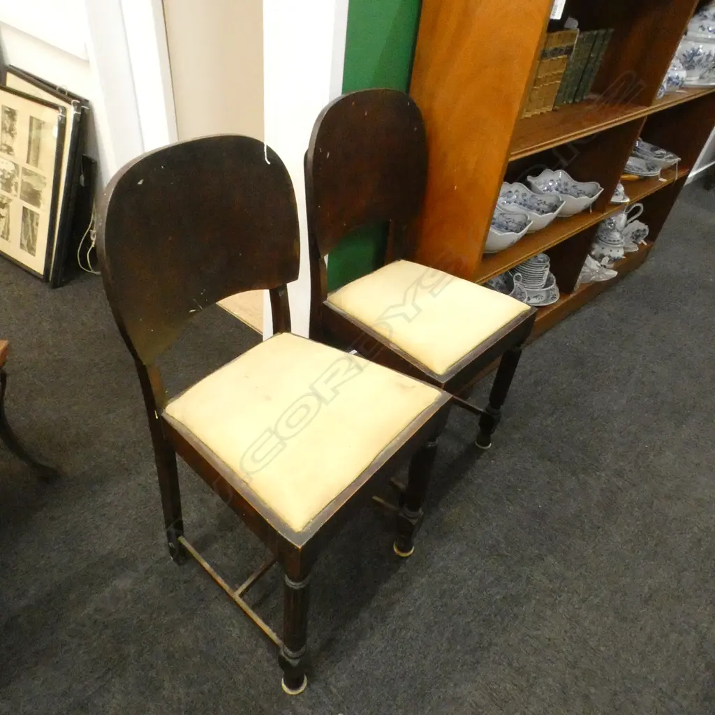 PR 20s DARK OAK DINING CHAIRS Image 1++