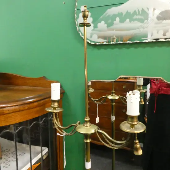VINTAGE BRASS LAMP H.1545mm