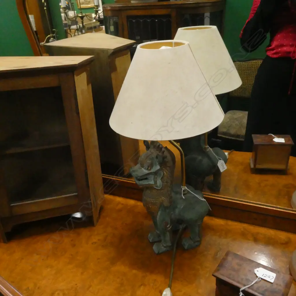 DRAGON DOG LAMP H.520mm Image 1++