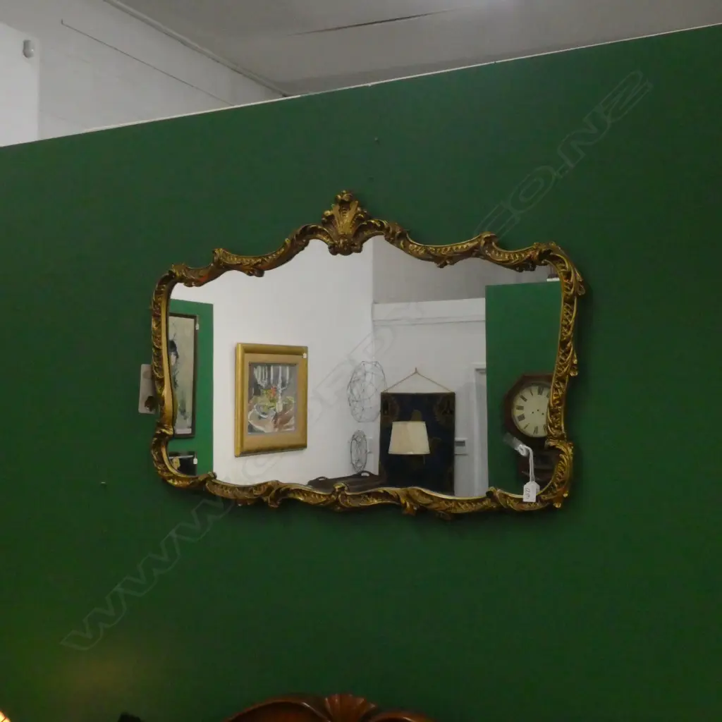 ORNATE GILT FRAMED RECTANGULAR MIRROR CHIPPENDALE BORDER 650x1000mm Image 1++