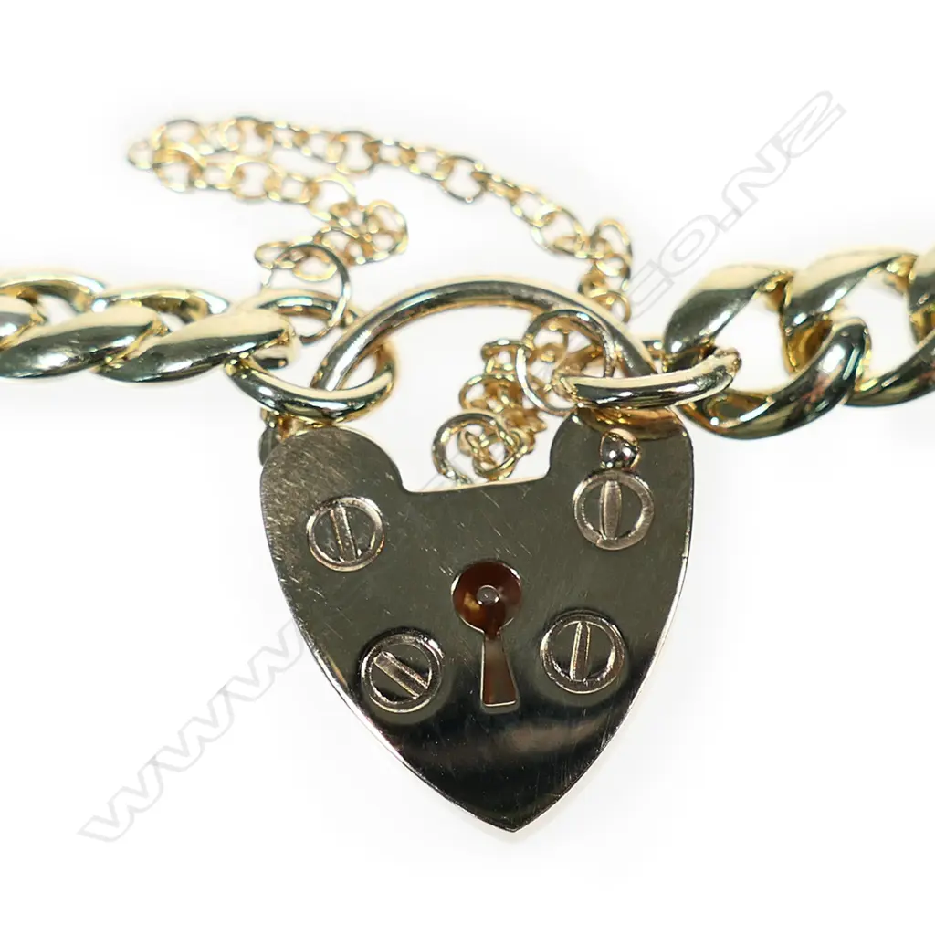 9CT GOLD CHAIN BRACELET 16.3gm Image 1++