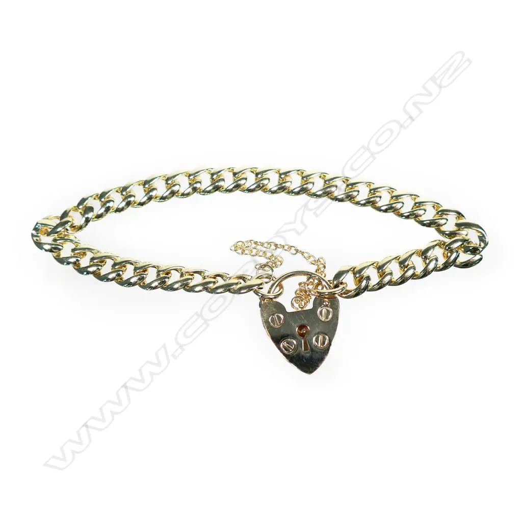 9CT GOLD CHAIN BRACELET 16.3gm Image 1++