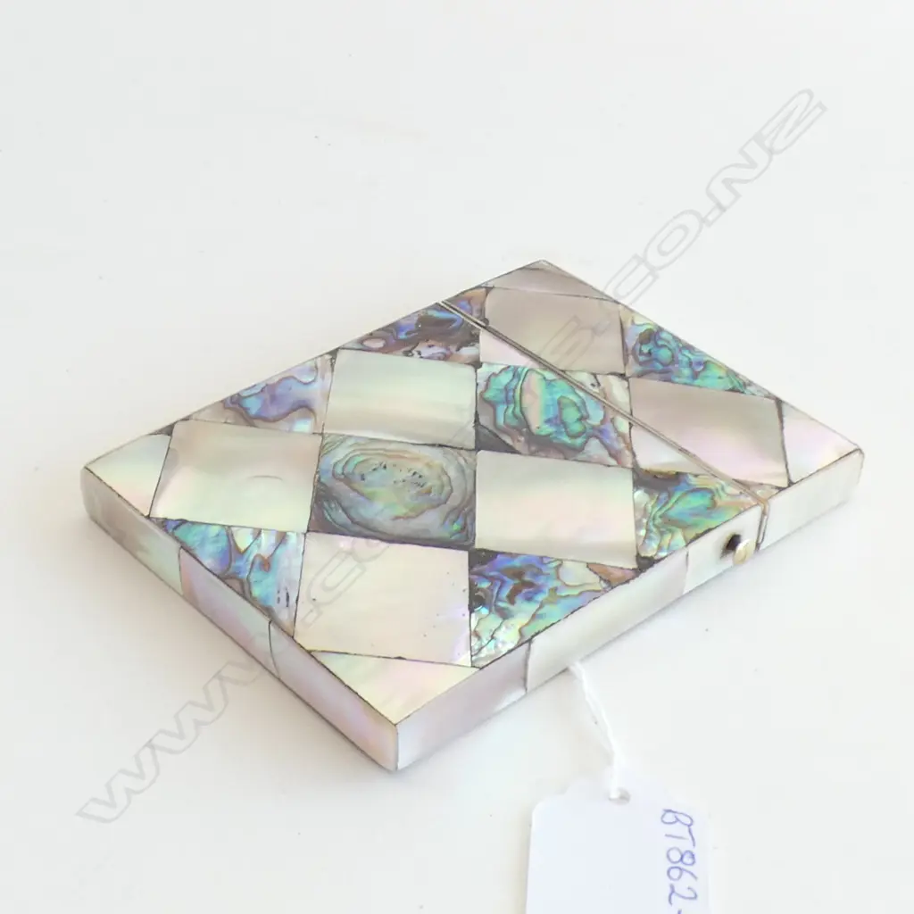 VICTORIAN M.O.P AND ABILONE SHELL CARD CASE Image 1++