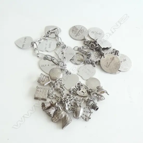 3 STG CHARM BRACELETS 91 GRAMS