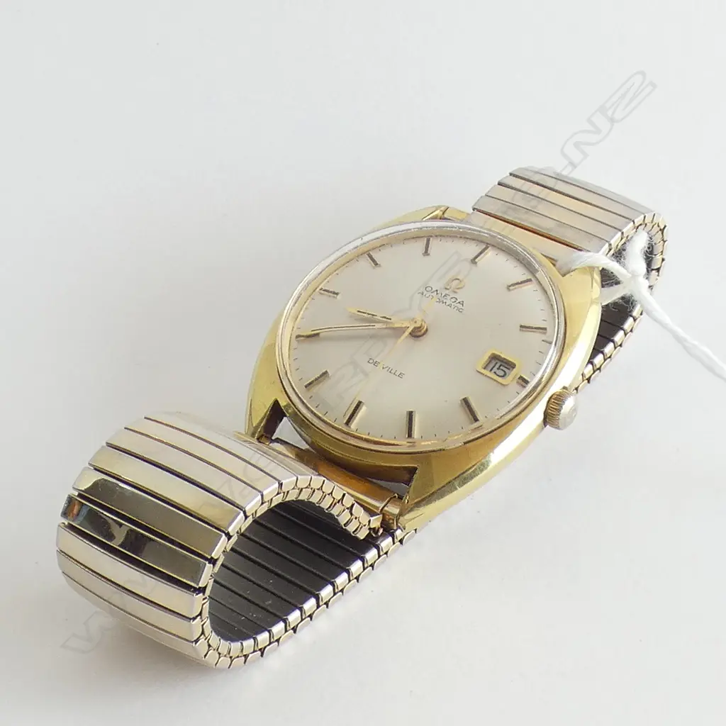 VINTAGE OMEGA AUTOMATIC DE VILLE WRISTWATCH GILDED. RUNNING Image 1++