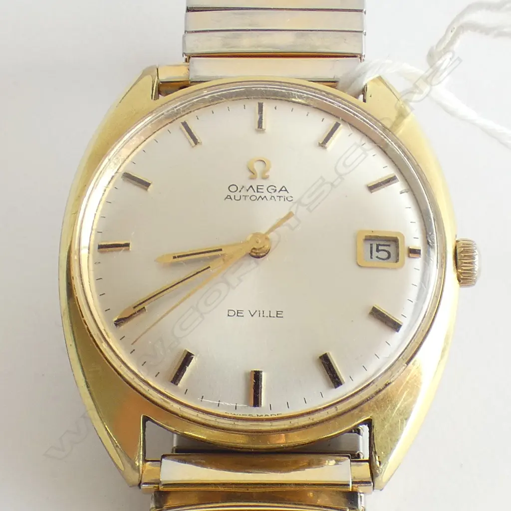 VINTAGE OMEGA AUTOMATIC DE VILLE WRISTWATCH GILDED. RUNNING Image 1++