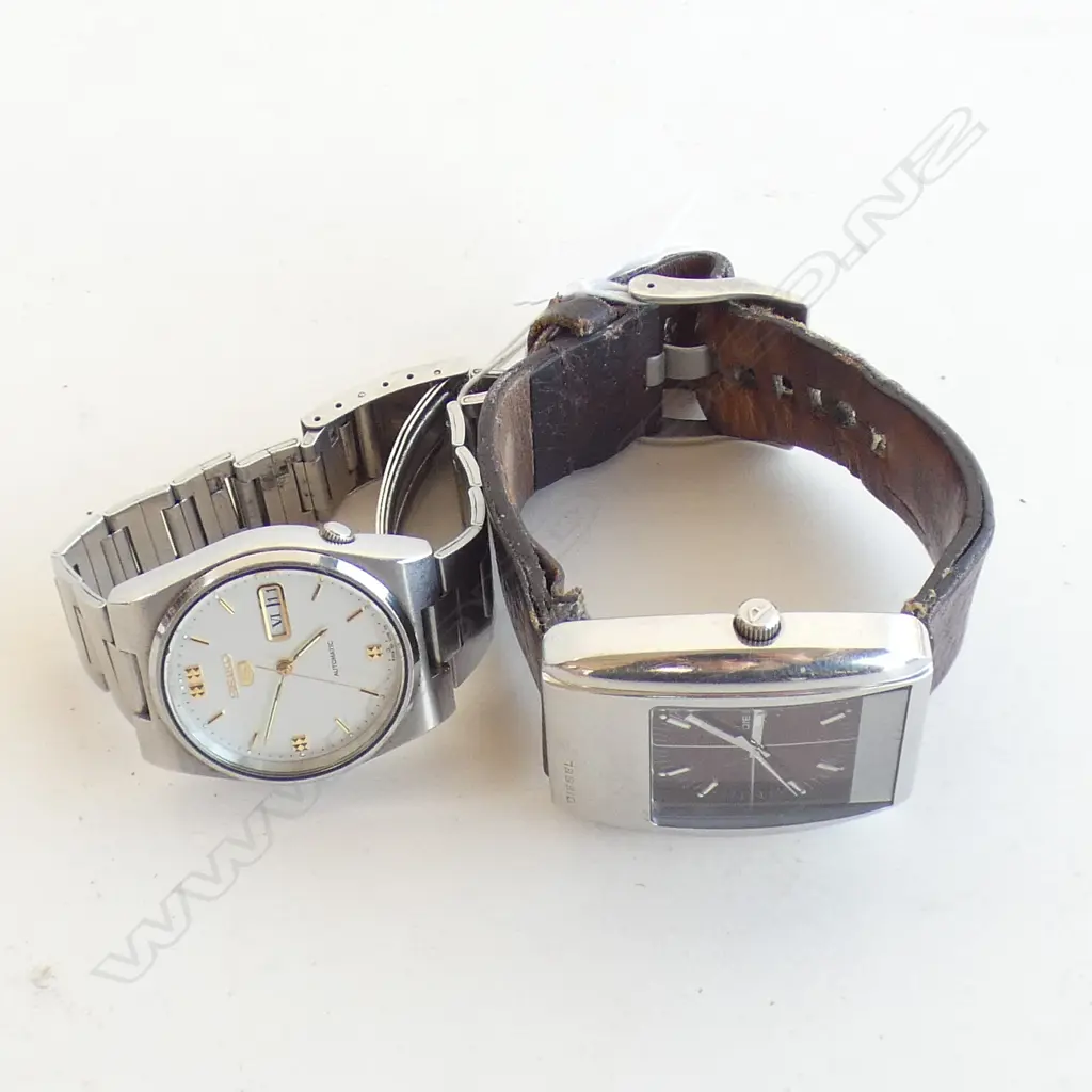 2 GENTS WATCHES; DIESEL & SEIKO Image 1++