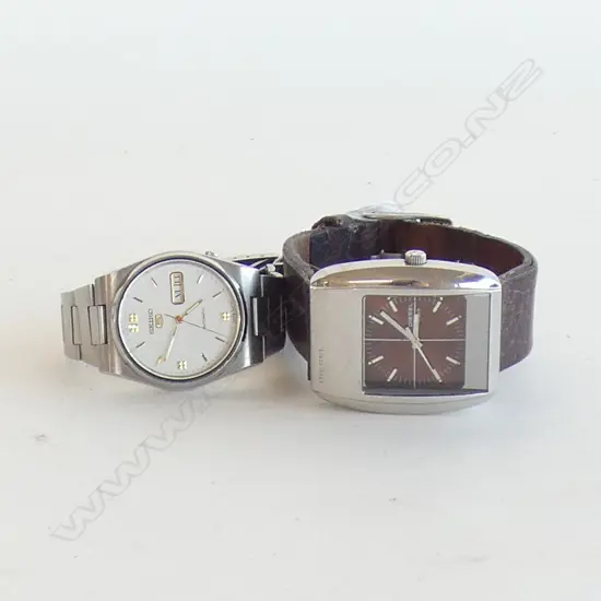 2 GENTS WATCHES; DIESEL & SEIKO