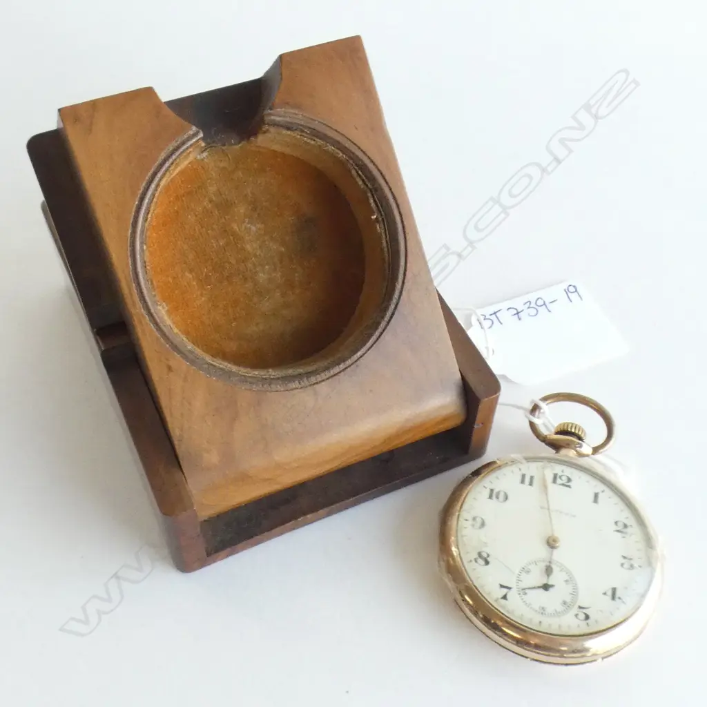 TRAVELLING WATCH & WOODEN CASE -  WATCH A/F & NOT WORKING  Image 1++