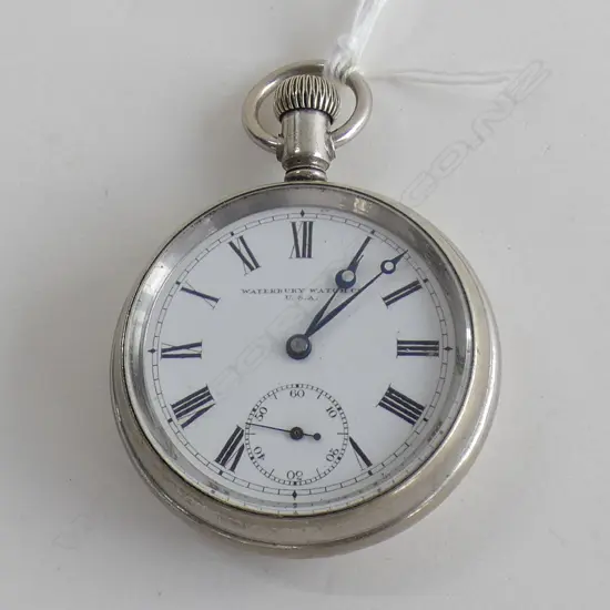 WALTHAM OPEN FACE POCKET WATCH 'THE TRUMP'. RUNNING
