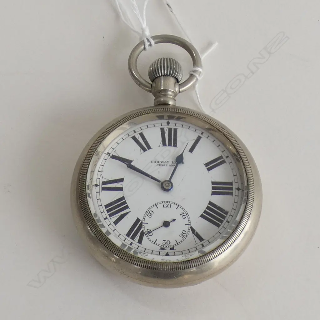 RAILWAY LEVER  OPEN FACE POCKET WATCH C1920. RUNNING Image 1++