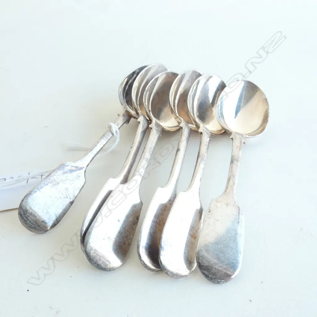 6 SILVER SPOONS LONDON 1856 110 GRAMS Image 1++