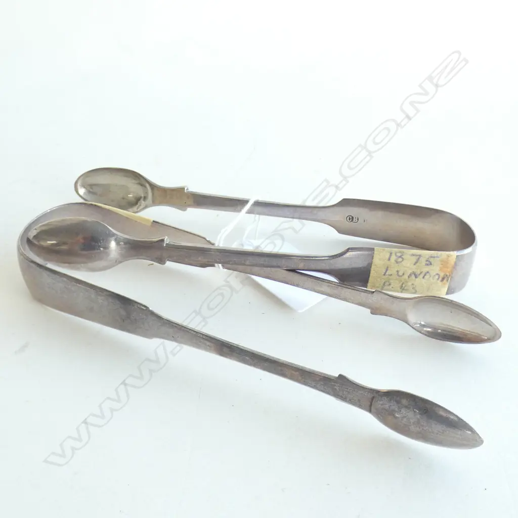 2 SILVER TONGS 110 GRAMS Image 1++