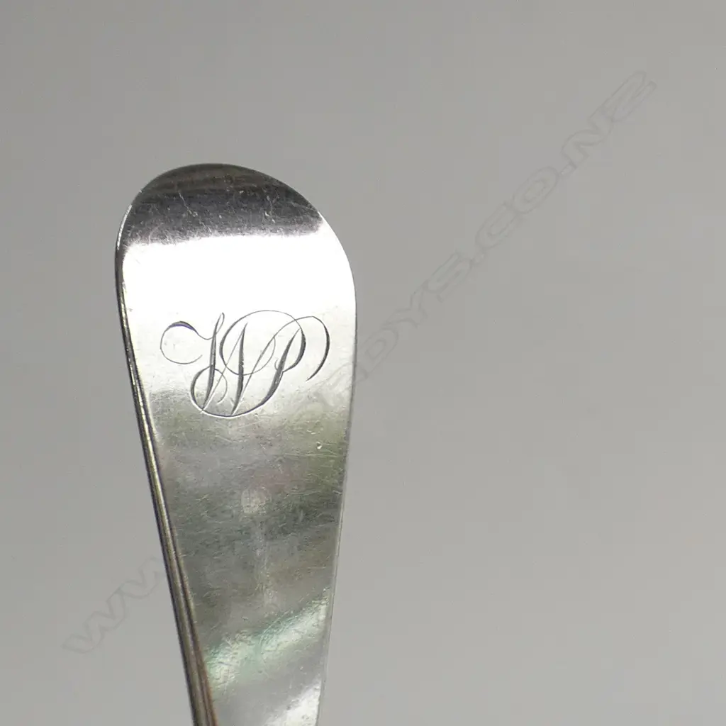 VICTORIAN SILVER TABLE SPOON GLASGOW 1867 88gm Image 1++
