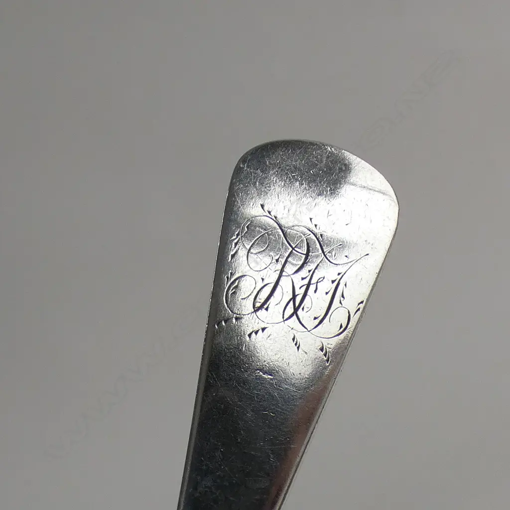 SILVER GEORGE III TABLESPOON LONDON 1796 62gm Image 1++