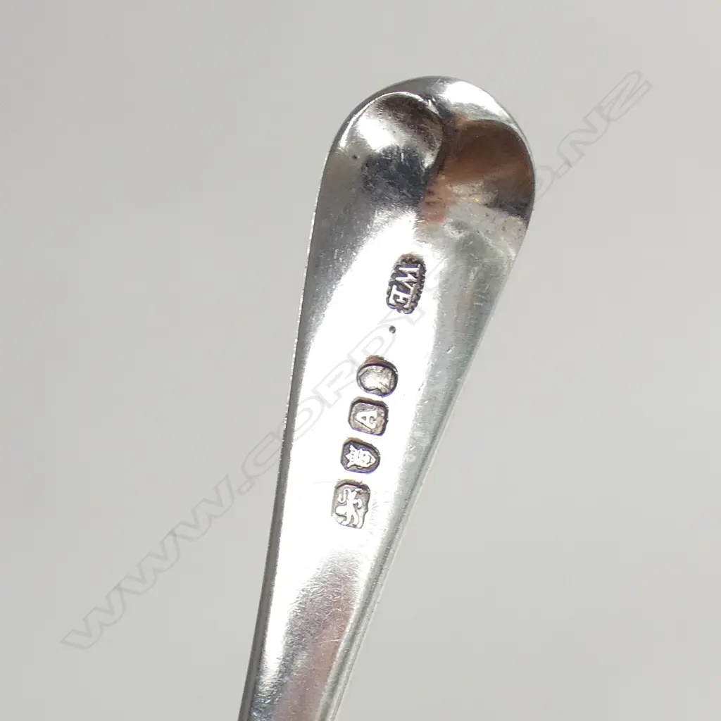 SILVER GEORGE III TABLESPOON LONDON 1796 62gm Image 1++