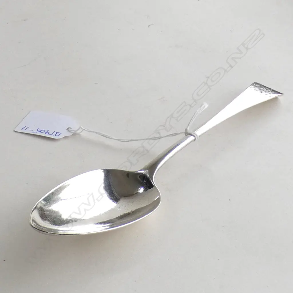 SILVER GEORGE III TABLESPOON LONDON 1796 62gm Image 1++