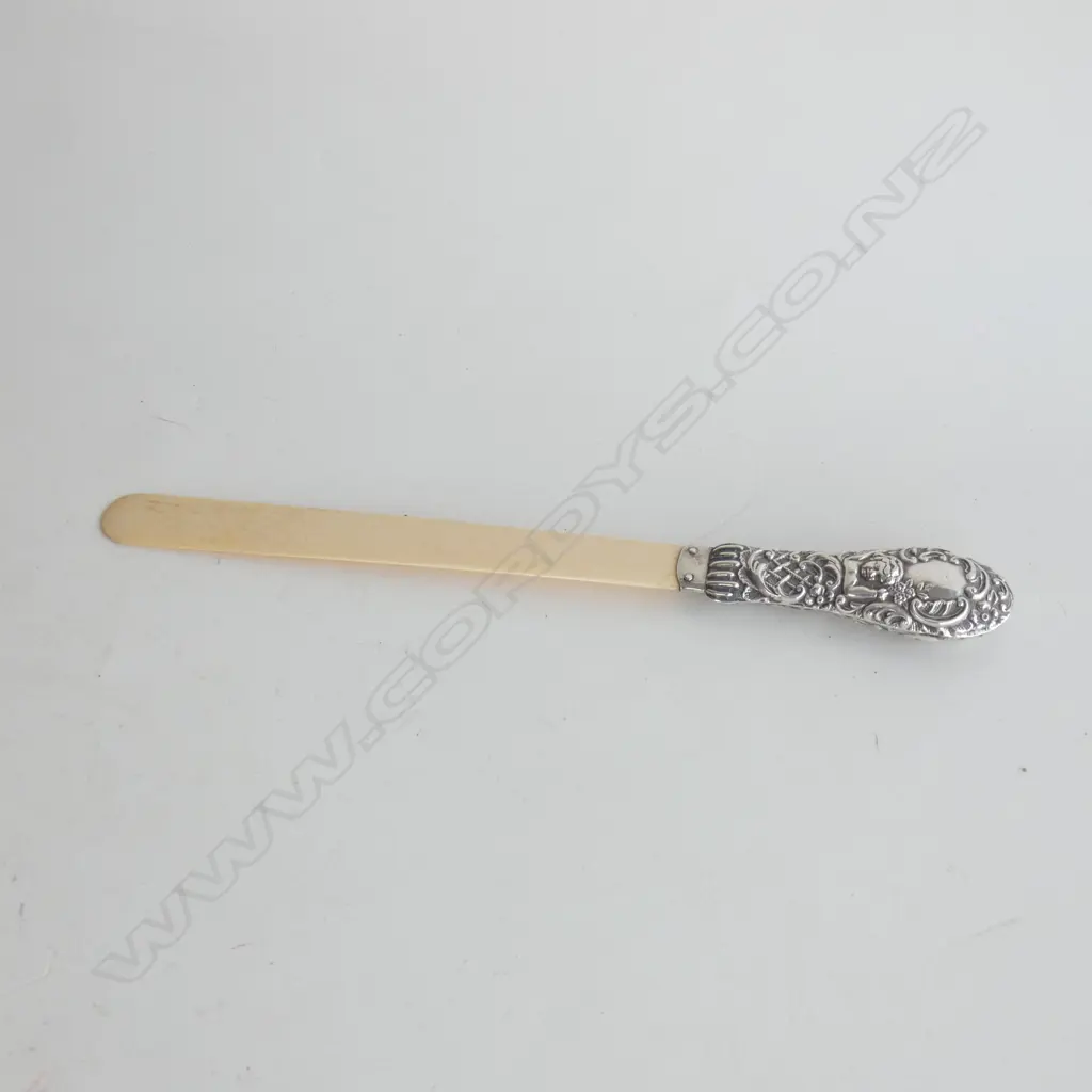 STG SILVER & IVORY PAGE TURNER - B'HAM 1900 Image 1++